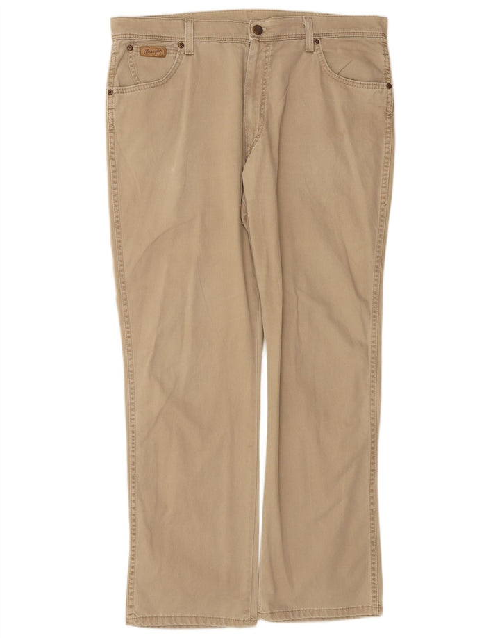 WRANGLER Pantaloni casual drepti pentru bărbați Texas Stretch W38 L30 bumbac bej