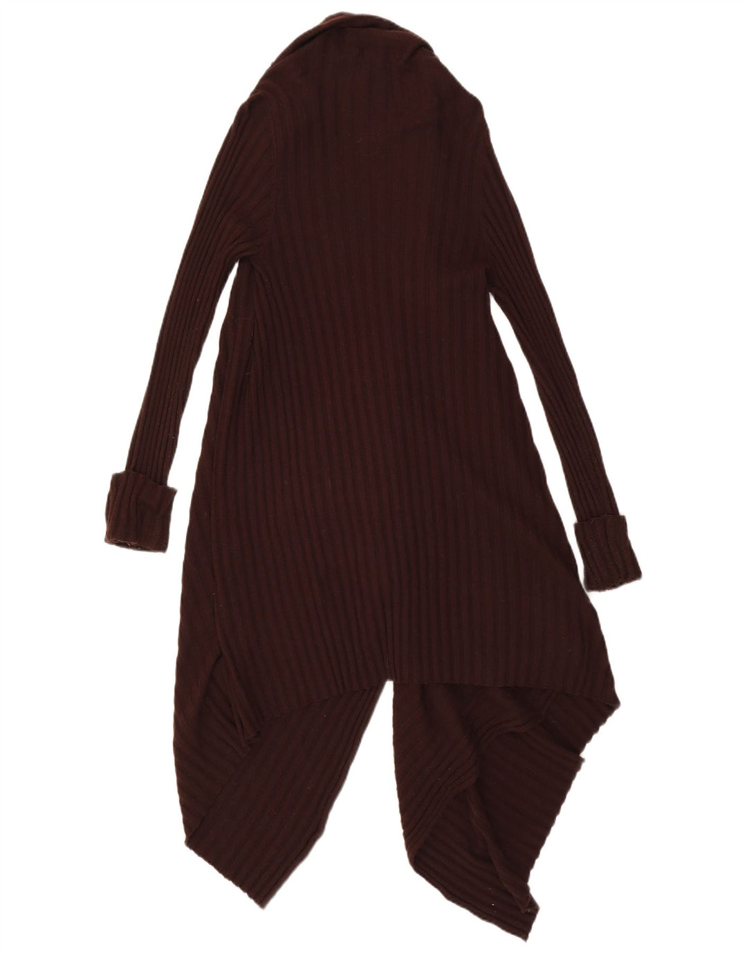 Pulover cardigan asimetric pentru femei Marks & Spencer UK 8/10 mic maro