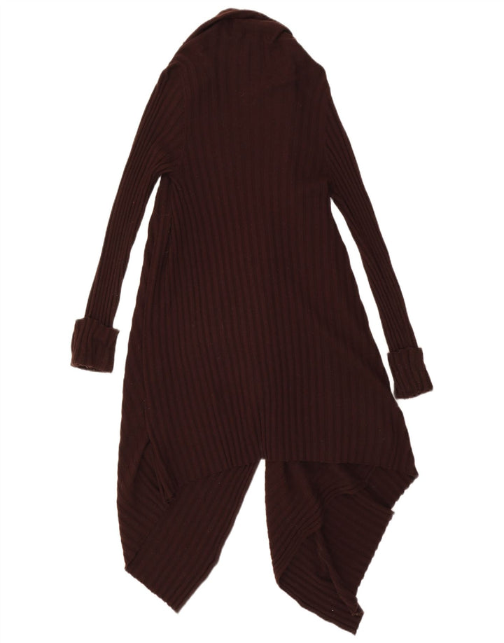 Pulover cardigan asimetric pentru femei Marks & Spencer UK 8/10 mic maro