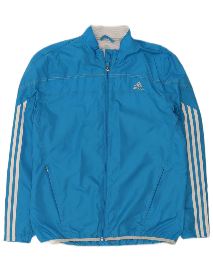 Jachetă de trening pentru bărbați Adidas, poliester albastru mediu