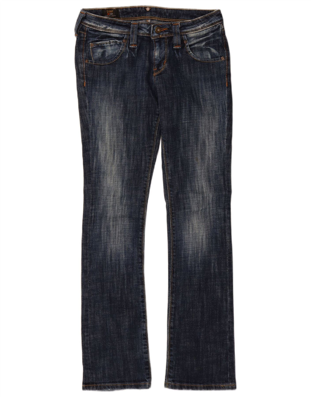 Blugi bootcut LEE pentru femei cu talie joasă W29 L33 bumbac bleumarin