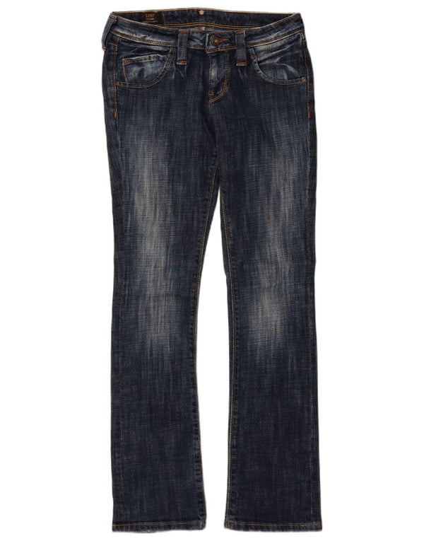 Blugi bootcut LEE pentru femei cu talie joasă W29 L33 bumbac bleumarin