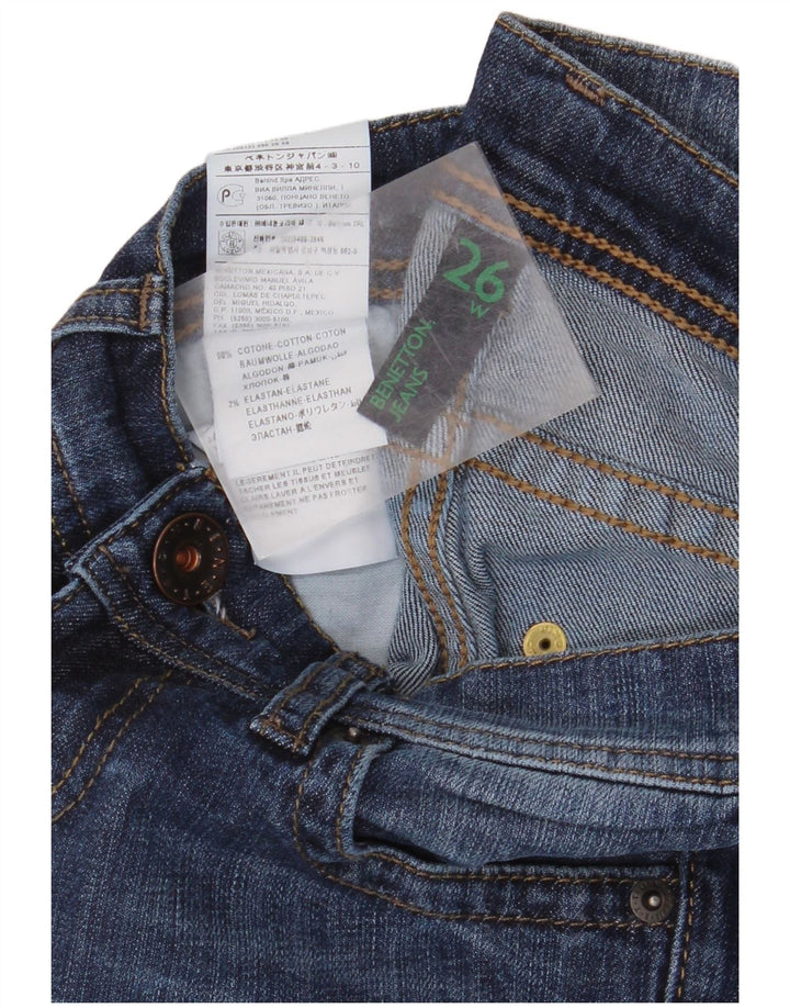 Blugi Benetton pentru femei Bootcut W26 L34 Bumbac albastru