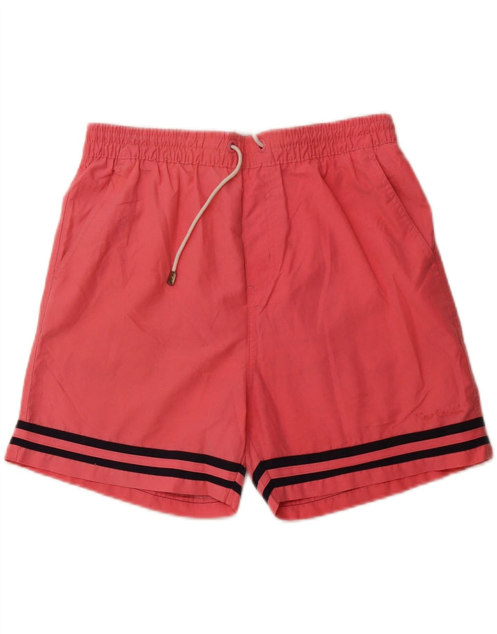 PIERRE CARDIN Mens Swimming Shorts Medium Pink Polyester