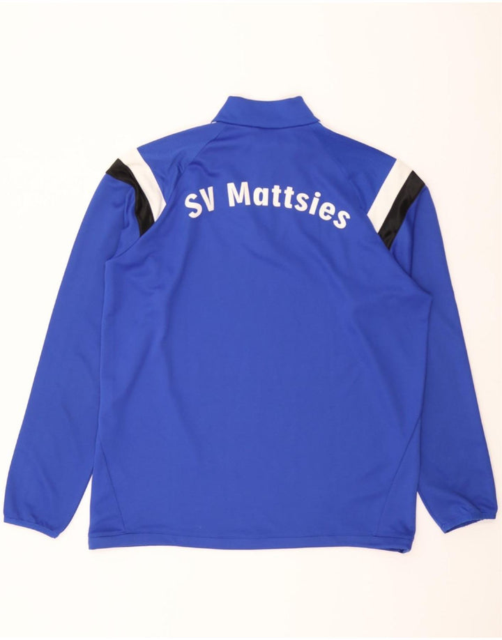 ADIDAS Mens SV Mattsies Graphic Pullover Tracksuit Top Large Blue Vintage Adidas and Second-Hand Adidas from Messina Hembry 