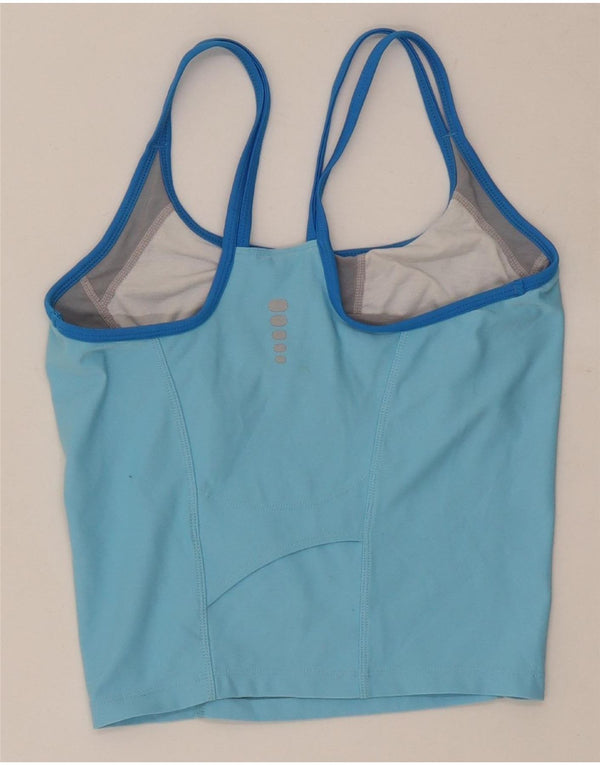 Vestă crop top pentru femei Nike Dri Fit US 4/6 Small Blue Colorblock Poliester