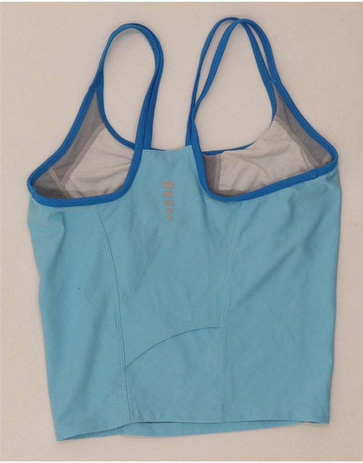 Vestă crop top pentru femei Nike Dri Fit US 4/6 Small Blue Colorblock Poliester