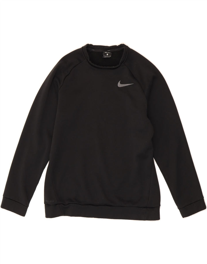 NIKE Mens Dri Fit Sweatshirt Jumper Small Black Polyester Vintage Nike and Second-Hand Nike from Messina Hembry 