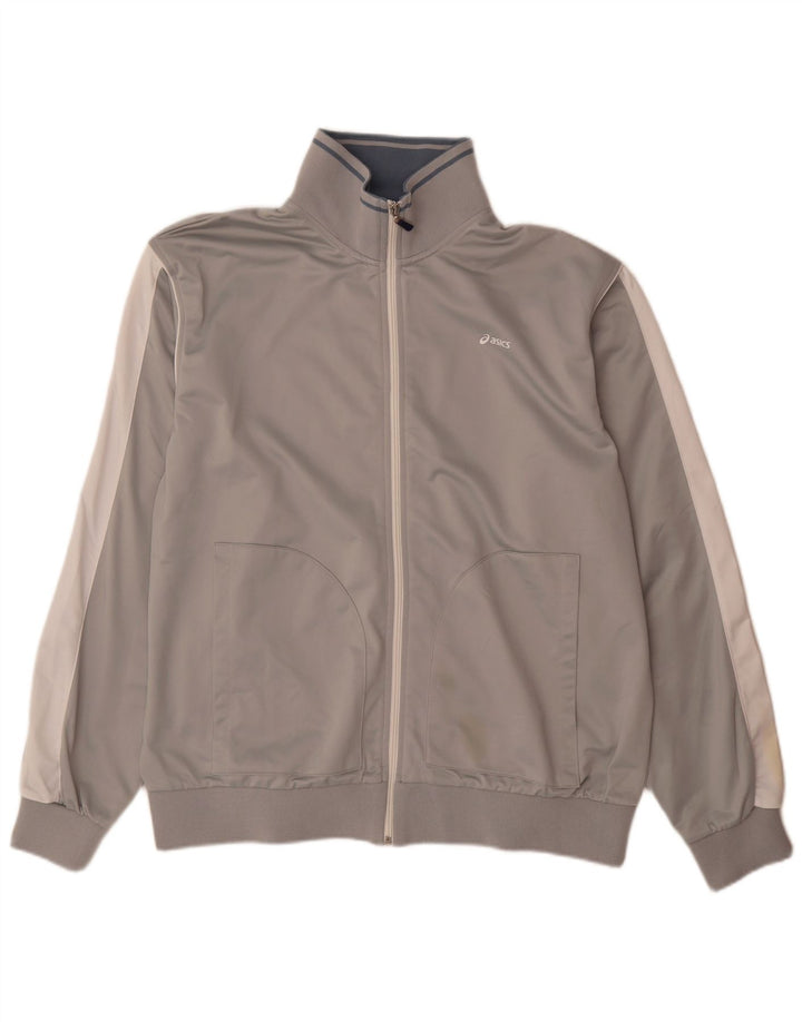 Jachetă de trening Asics pentru bărbați, 2XL, gri, poliester color bloc
