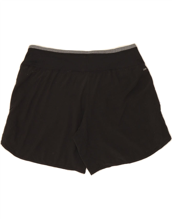 Pantaloni scurti sport NIKE Dri Fit pentru femei UK 14 Poliester mediu negru