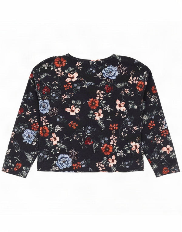 Dorothy Perkins Bluză Femei Top UK 18 XL Bleumarin Bumbac Floral