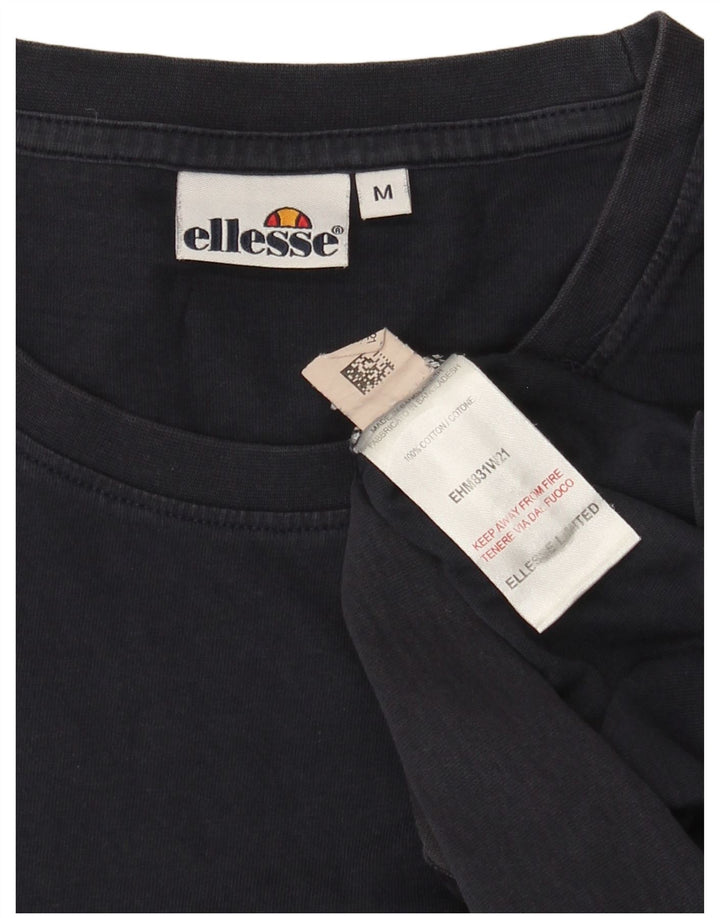 Tricou pentru bărbați Ellesse Top Mediu Bleumarin, Bumbac cu dungi