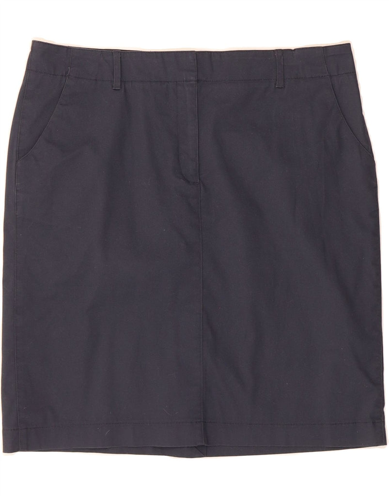 BROOKS BROTHERS Womens Pencil Skirt US 14 XL W36  Navy Blue Vintage Brooks Brothers and Second-Hand Brooks Brothers from Messina Hembry 