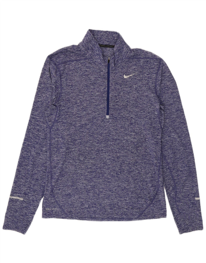 Top de trening pentru bărbați Dri Fit, cu fermoar, cu pulover, violet, mov