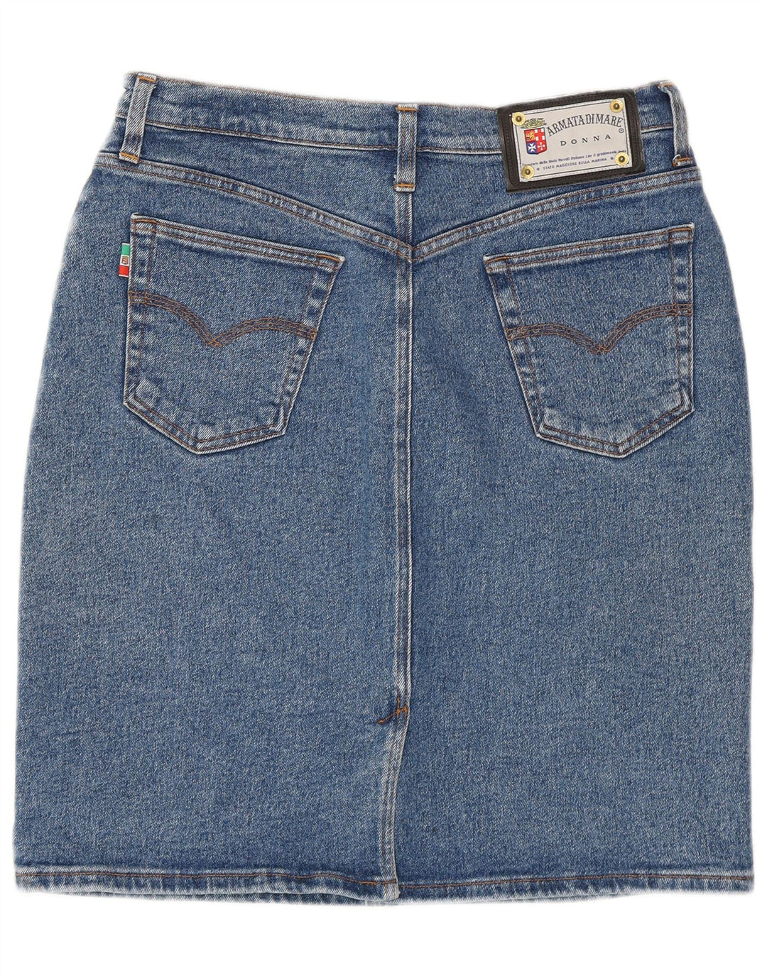 Armata Di Mare Fusta Dama Denim W32 Large Blue