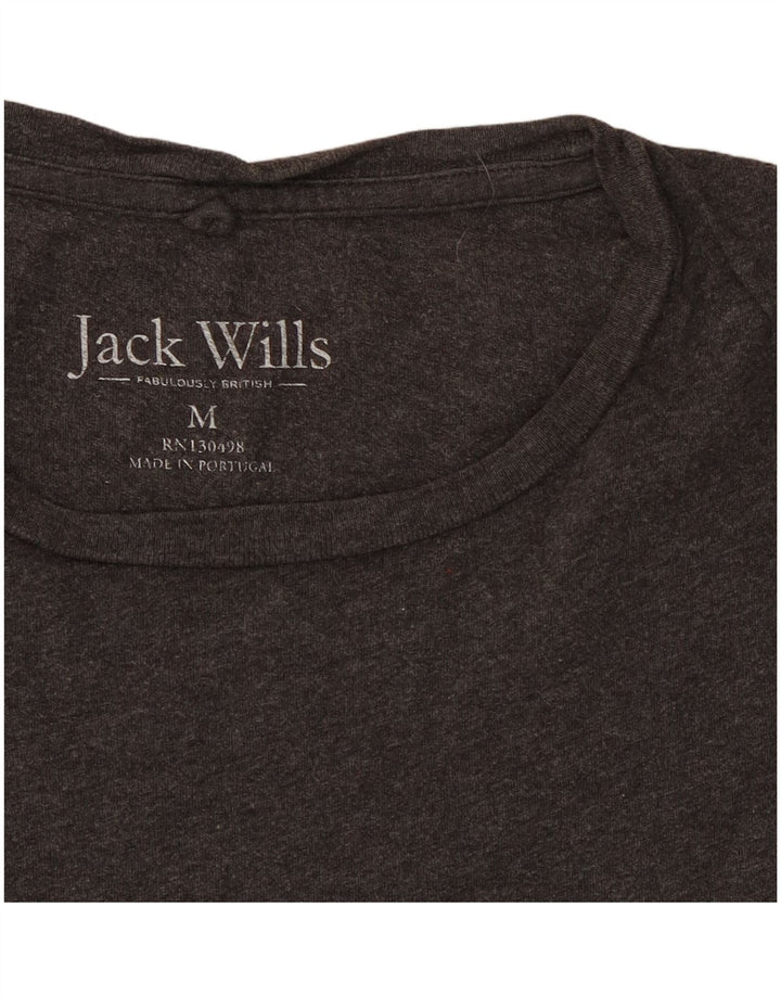 Tricou Jack Wills pentru bărbați Top din bumbac gri mediu