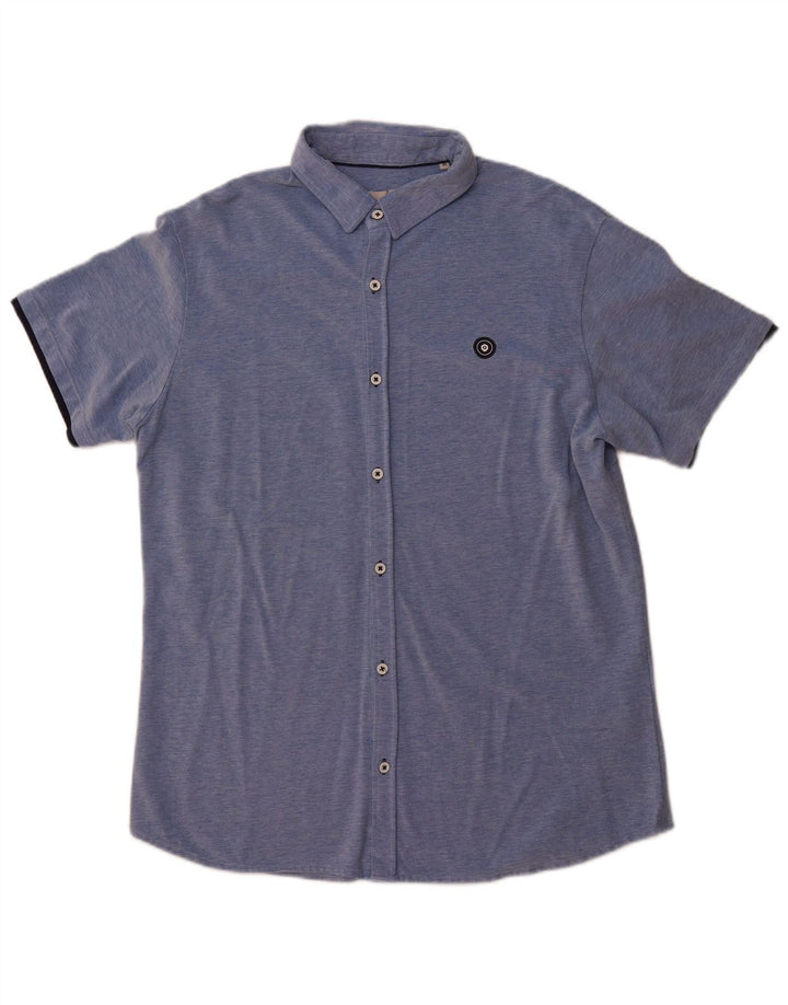 Cămașă pentru bărbați JACK & JONES Slim Fit XL Bumbac albastru