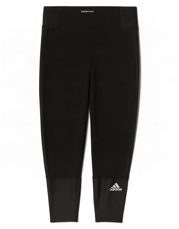 Leggings Adidas Supernova Capri pentru femei UK 4/6 XS negru