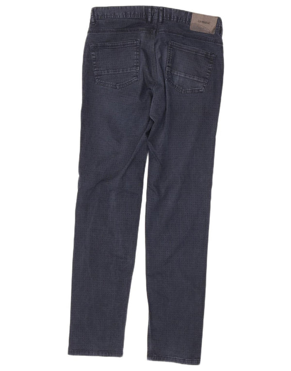 Pantaloni casual pentru bărbați Carrera 707 slim, L32 L33, bumbac cu pete, albastru bleumarin