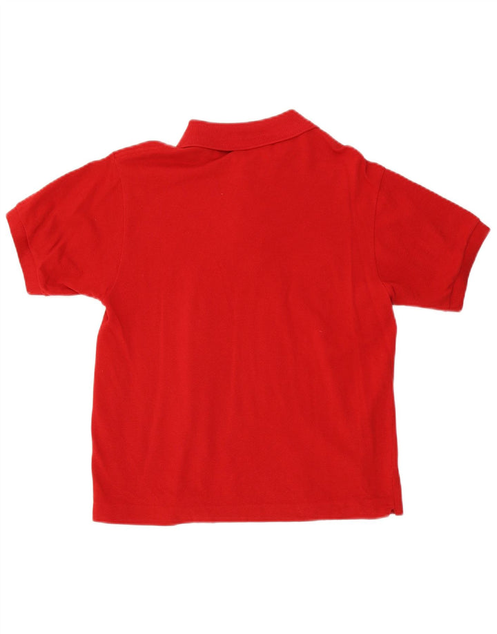 Tricou polo Lacoste pentru bărbați, mărimea 3, bumbac roșu mic