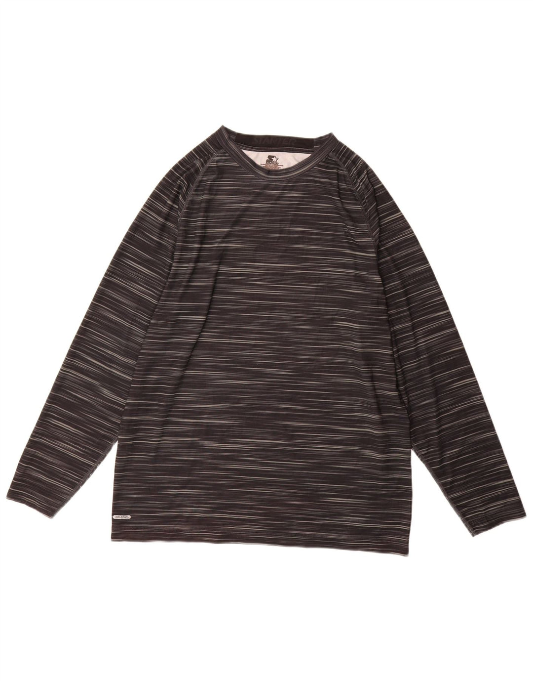 Starter Top pentru bărbați cu mânecă lungă Marea Britanie 46/48 XL Poliester negru cu dungi