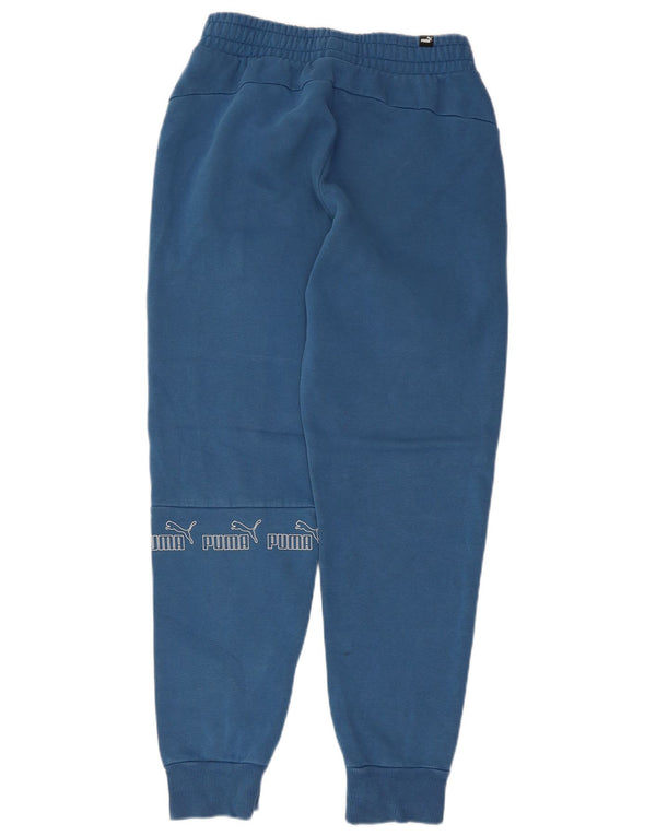 Pantaloni de trening grafic Puma pentru femei Joggeri UK 8 Small Blue Colorblock