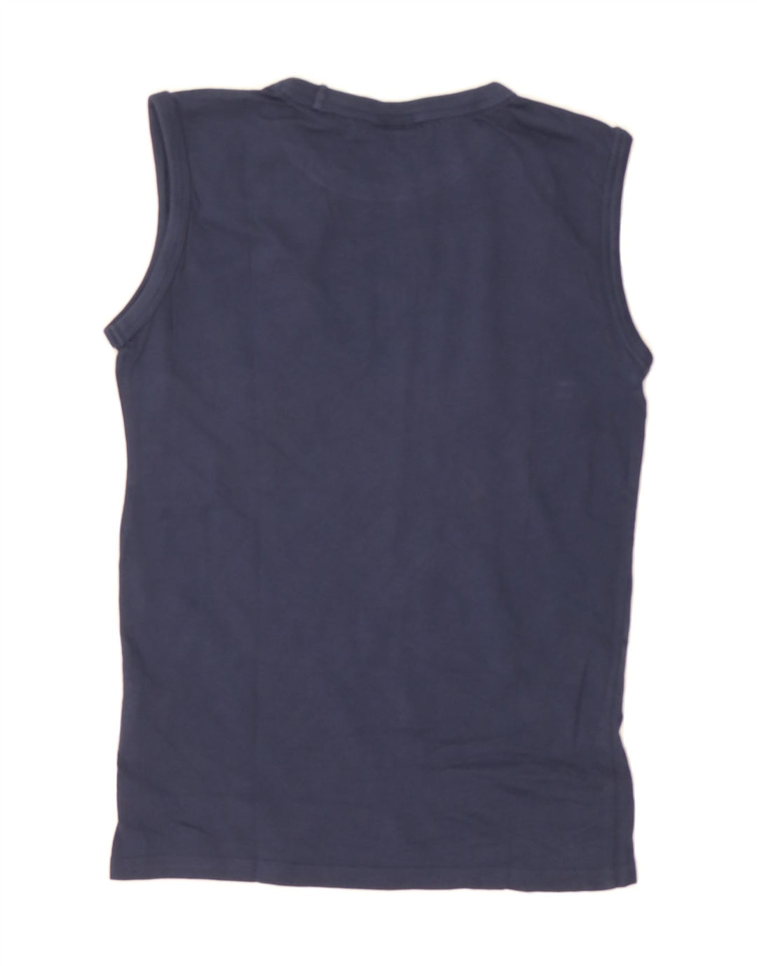 CHAMPION Boys Graphic Vest Top 9-10 Years Medium  Navy Blue Cotton Vintage Champion and Second-Hand Champion from Messina Hembry 