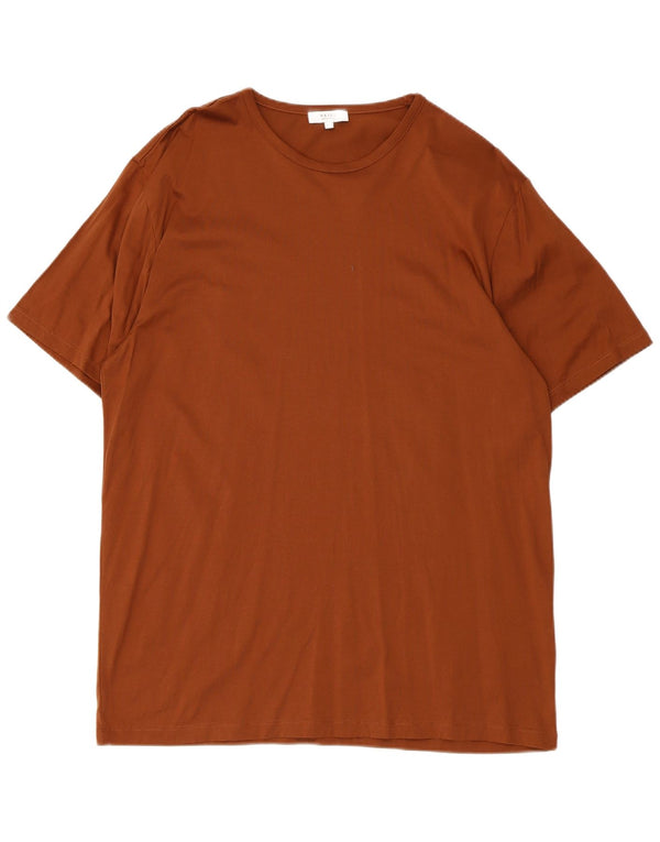 Tricou pentru bărbați Reiss Top 2XL Maro Bumbac
