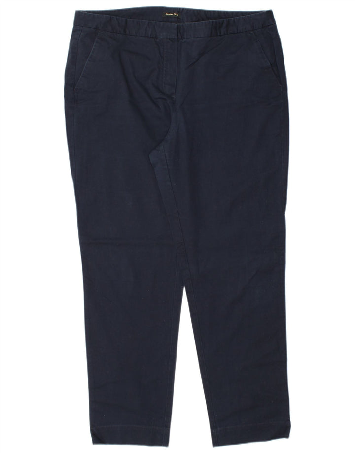 MASSIMO DUTTI Pantaloni chino pentru femei EU 44 XL W34 L28 Bleumarin Clasic