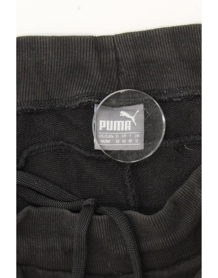 Pantaloni de trening grafic PUMA pentru femei Pantaloni de jogging UK 12 Bumbac mediu negru