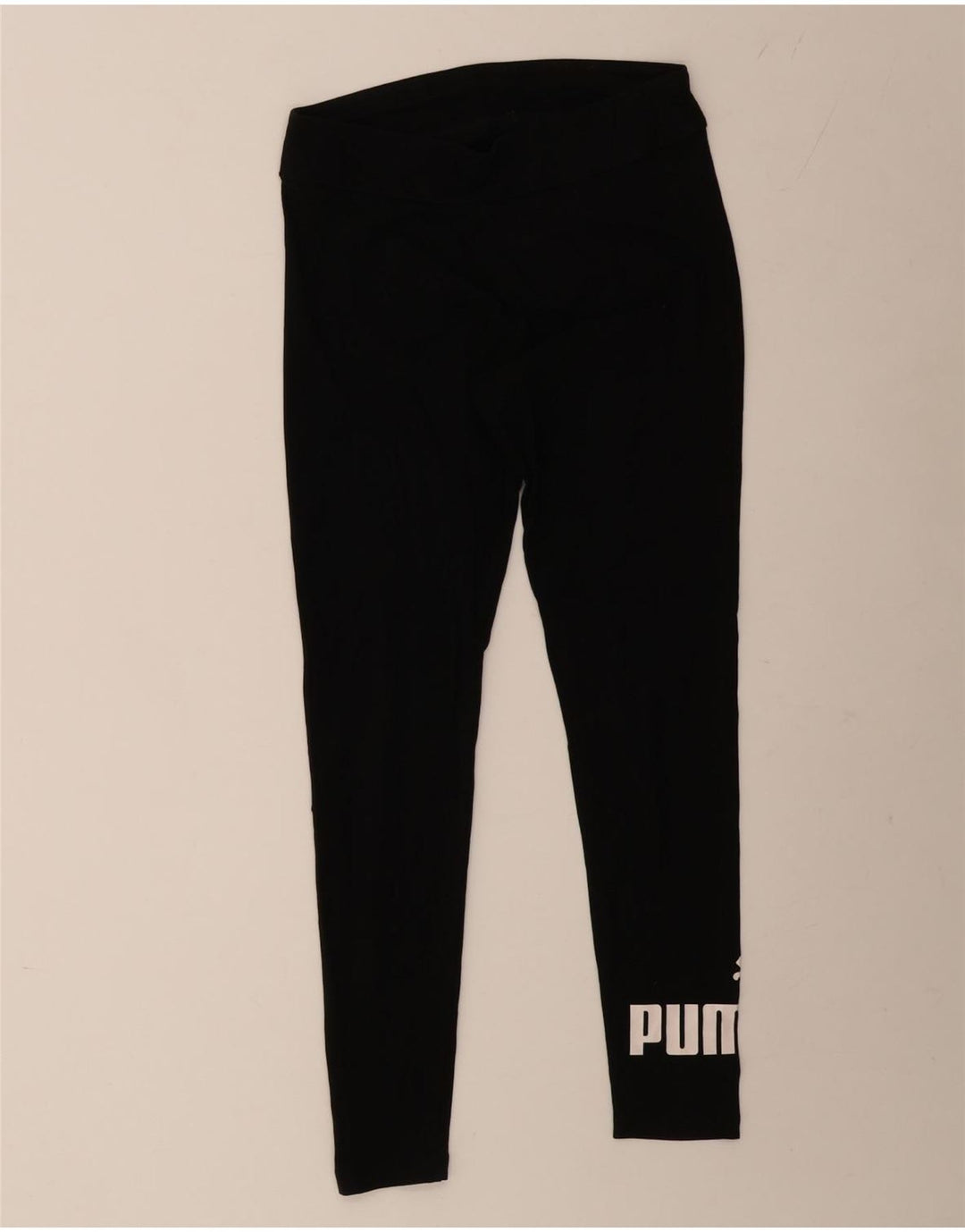 Leggings grafic PUMA pentru femei UK 12, bumbac mediu negru