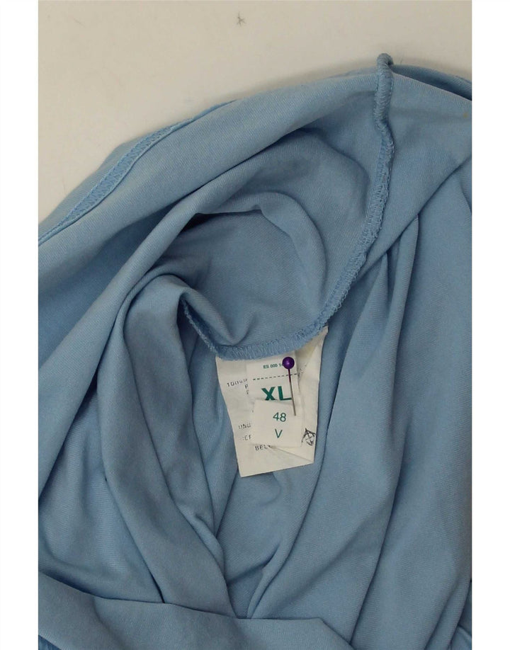 Sergio Tacchini Top pentru femei cu mânecă lungă IT 48 XL Albastru Poliamidă