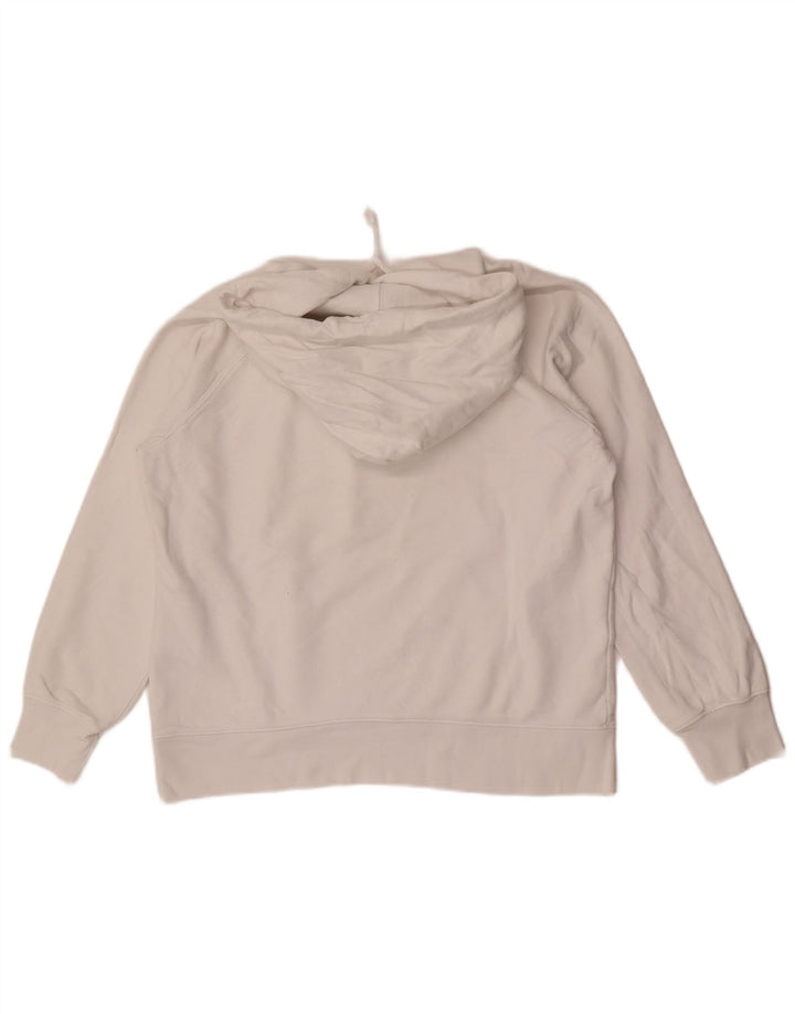 Levi's Pulover cu capota cu grafic pentru femei UK 14 Bumbac alb mediu