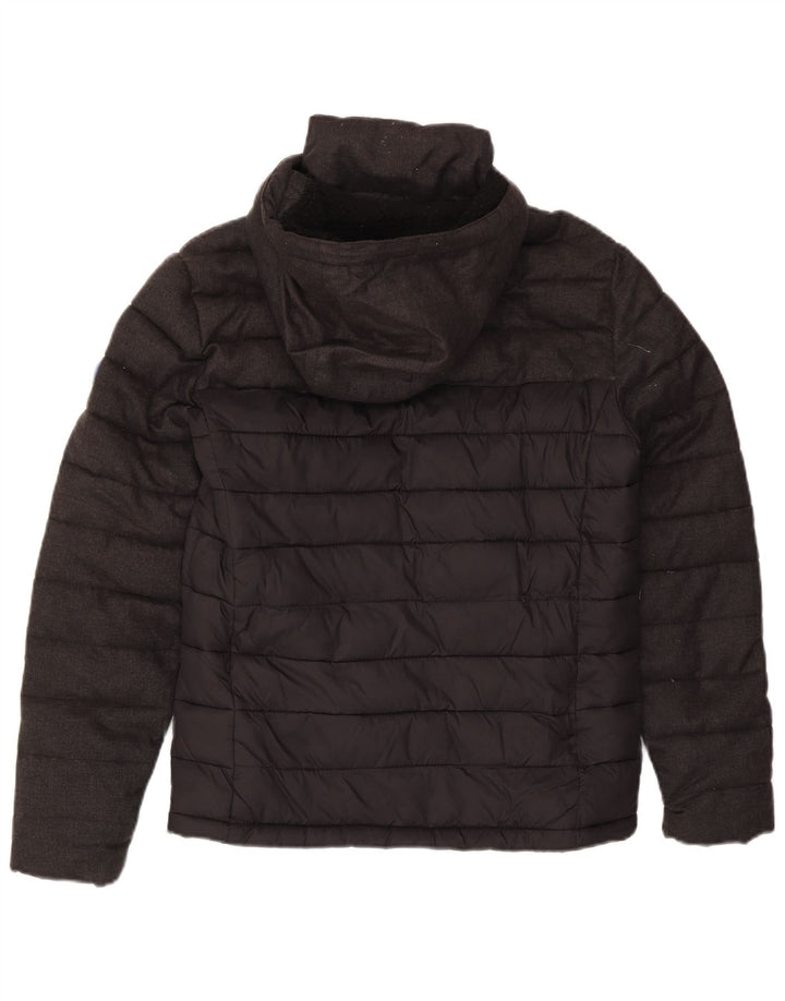 Jachetă căptușită cu glugă Superdry pentru bărbați UK 36 Poliester gri mic