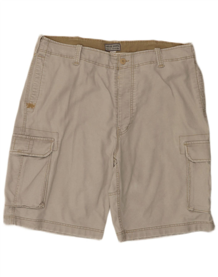 Pantaloni scurti cargo vintage pentru bărbați 2XL W42 bumbac gri