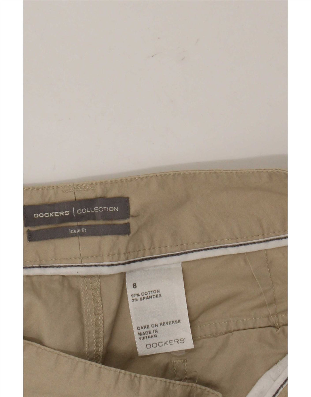 Pantaloni scurti chino Dockers pentru femei US 8 Medium W30 Bej Bumbac