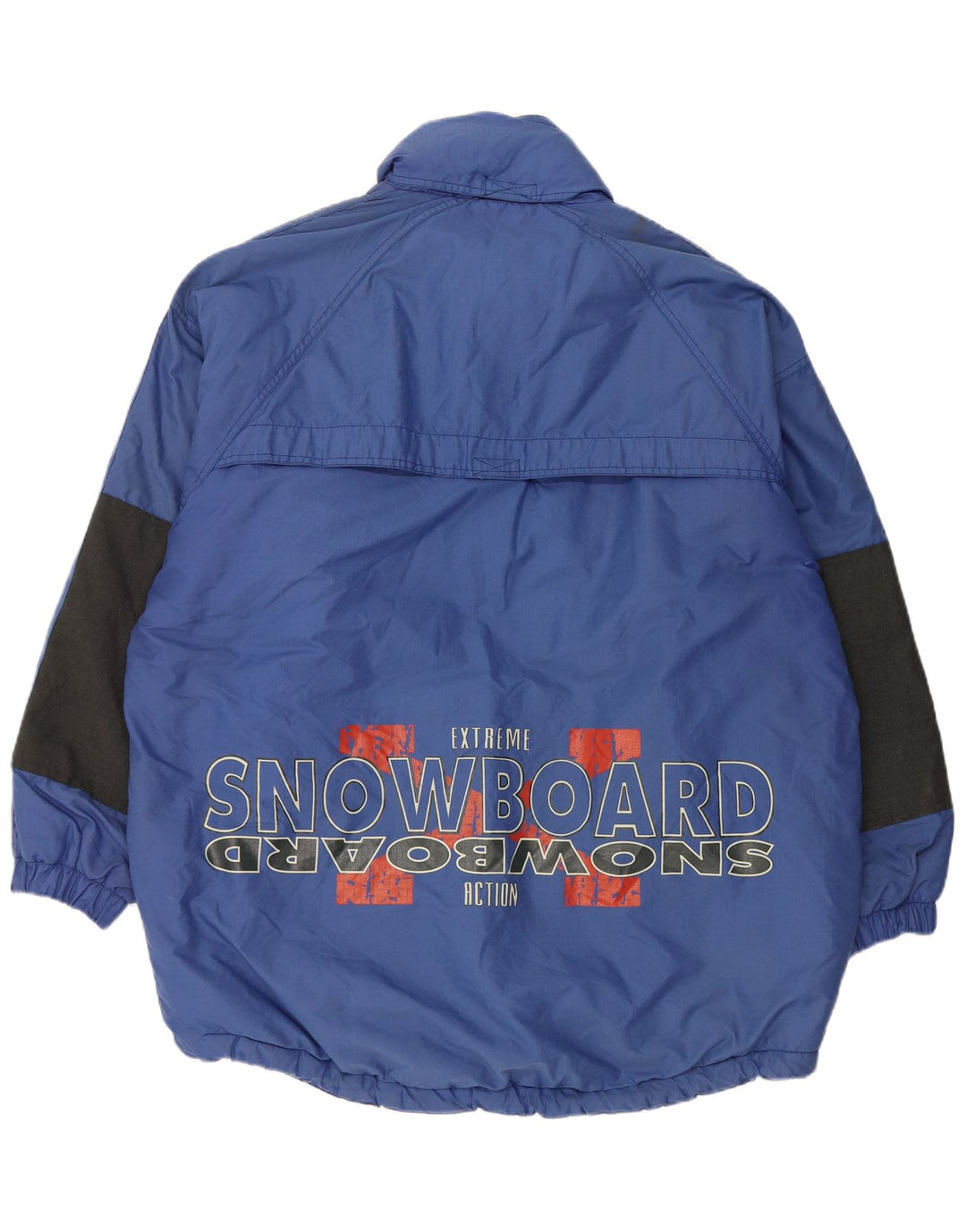 Jachetă de schi vintage pentru bărbați, cu pulover, UK 42 XL, albastru, poliamidă