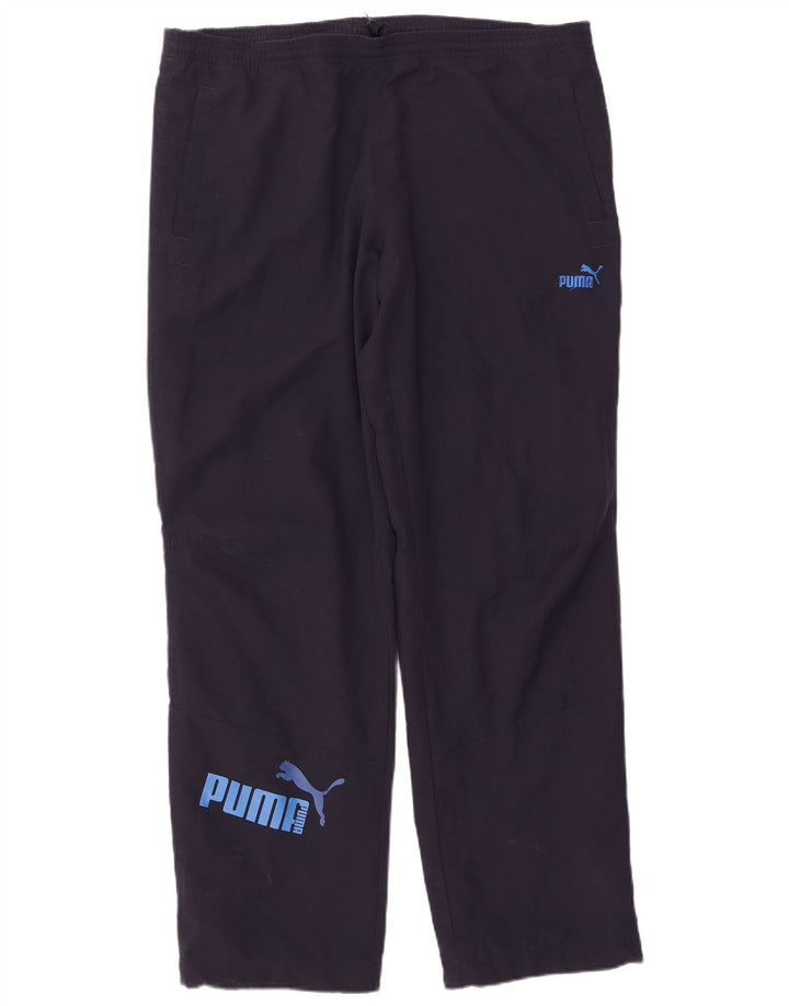 Pantaloni de trening cu grafică Puma pentru bărbați, poliester mari, albastru