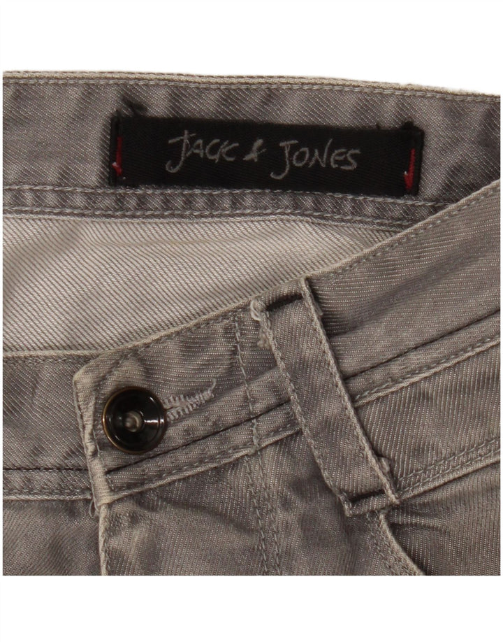 Blugi drepți pentru bărbați Jack & Jones W33 L29 gri