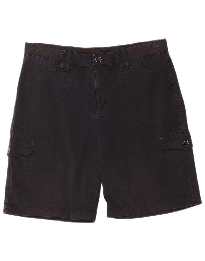Pantaloni scurti cargo cu talie medie LEE pentru femei, cu talie medie, W34, negru
