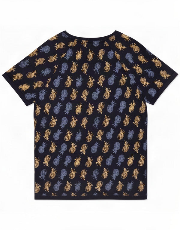 Marks & Spencer Tricou grafic pentru femei Top UK 12 Medium Bleumarin Viscoză