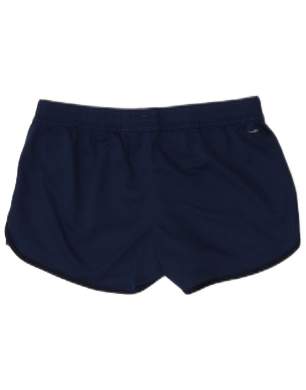 Pantaloni scurți sport Climalite Adidas pentru femei Marea Britanie 12/14, poliester mediu albastru bleumarin