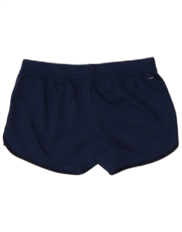 Pantaloni scurți sport Climalite Adidas pentru femei Marea Britanie 12/14, poliester mediu albastru bleumarin