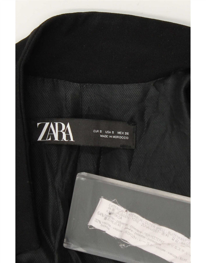 Jachetă Blazer pentru femei Zara UK 10 Poliester negru mic