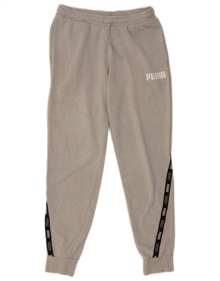 Pantaloni de trening grafic pentru bărbați PUMA Pantaloni de jogging, gri mediu, bloc de culoare