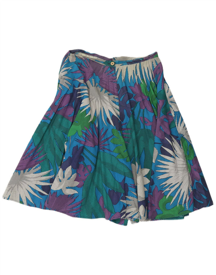 Pantaloni scurti casual de damă Vintage Cullotes W30 Medium Blue Floral