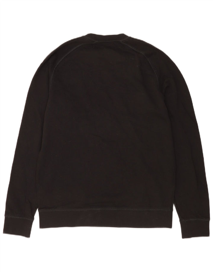 Pulover Hugo Boss pentru bărbați, bumbac mediu negru