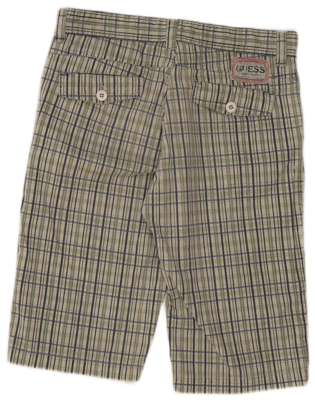 Pantaloni scurți chino Guess pentru femei UK 14 Large W32 Multicolor Check