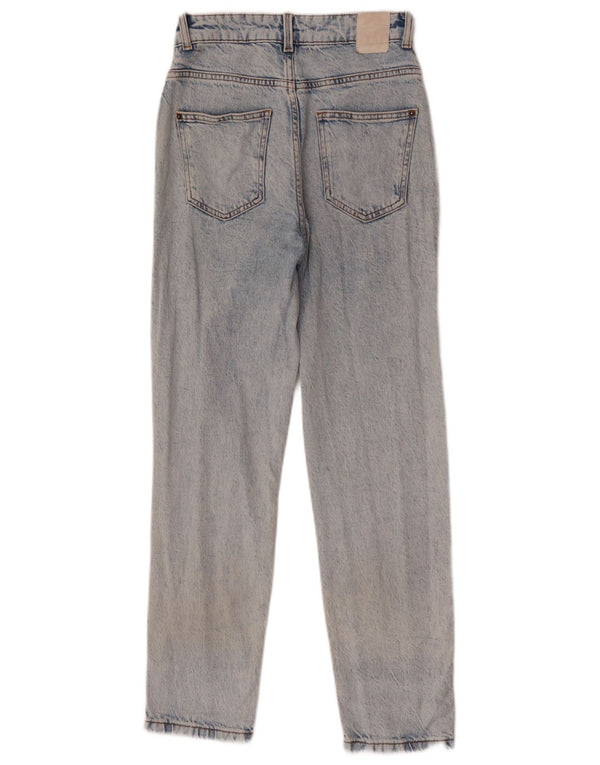 Blugi conici pentru femei Zara EU 34 2XS L24 L28 Albastru