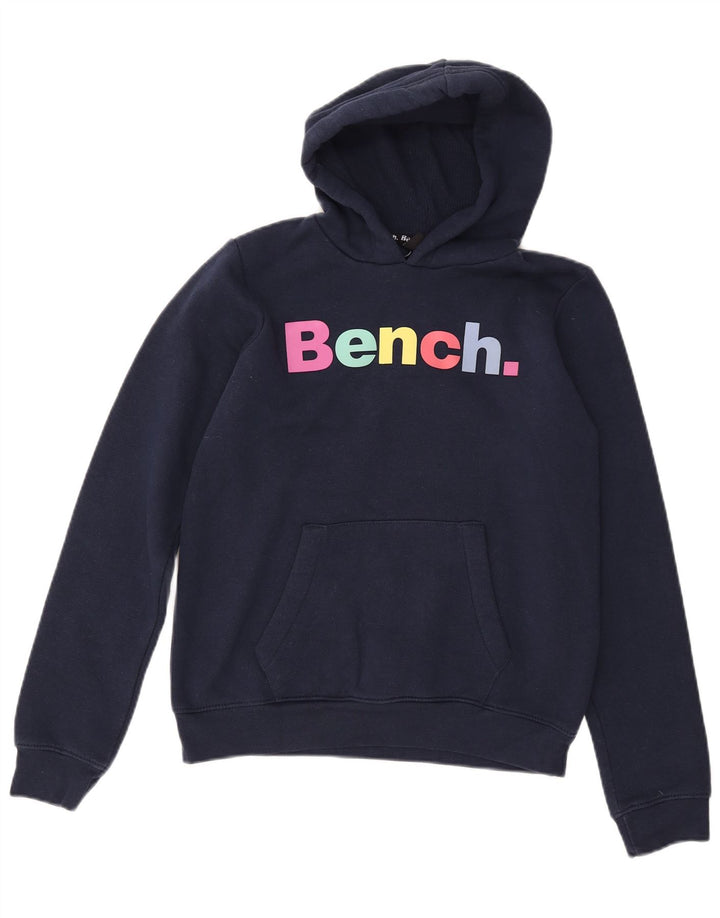 BENCH Pulover cu glugă cu grafic pentru băieți 13-14 ani Bumbac bleumarin